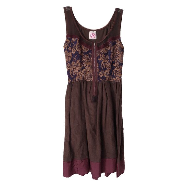 Cesar Arellanes Vintage 90s Renaissance Mini dress - Picture 1 of 7